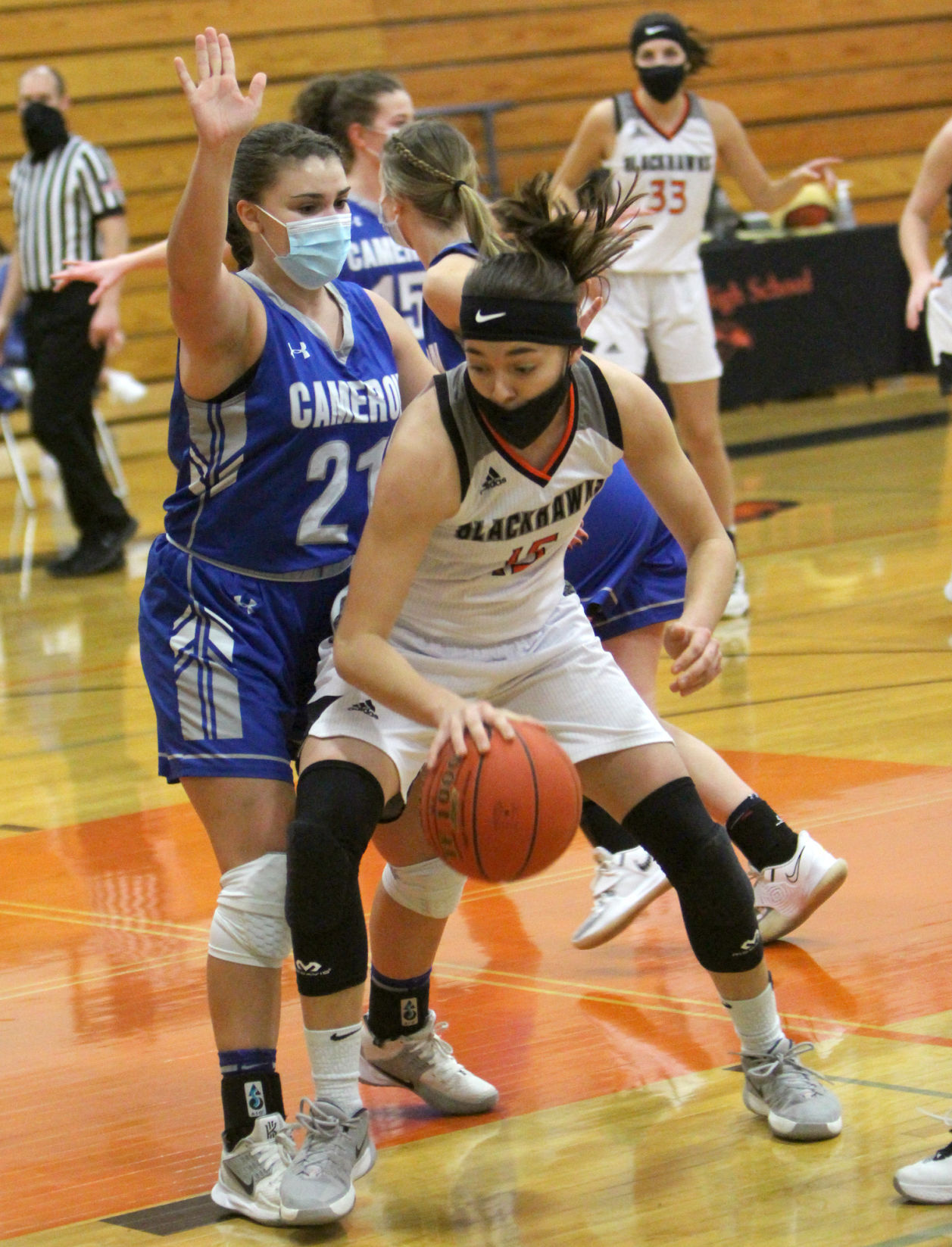 Cameron at Bloomer girls basketball 2-2-21